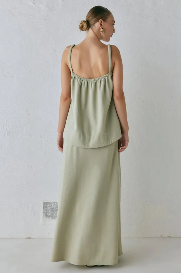 VRG GRL Etta Top Sage Women Sleeveless