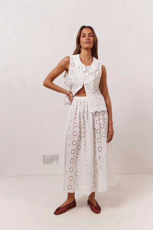 VRG GRL Maisie Top Anglaise Women Sets