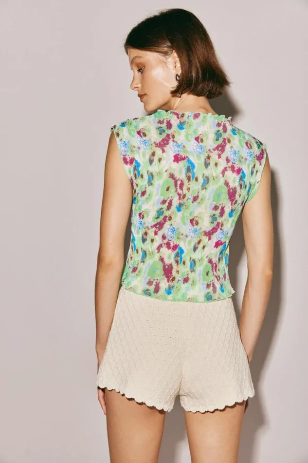 VRG GRL Retrofuture Top Multi Women Sleeveless