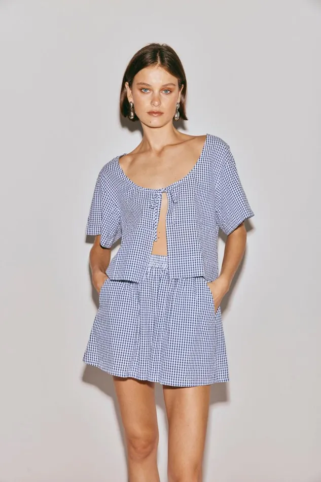 VRG GRL The Sea and I Shorts Navy Women Sets