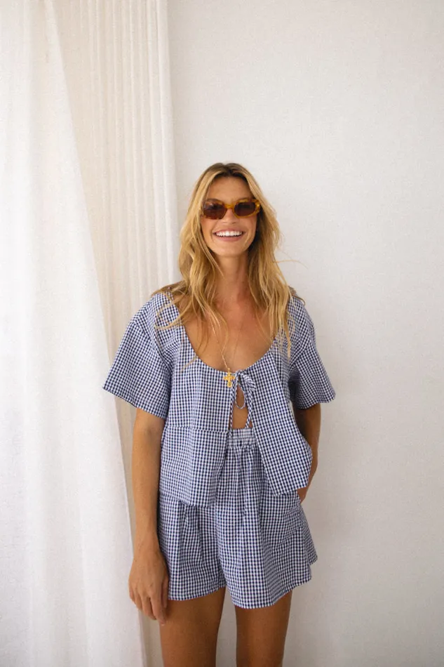 VRG GRL The Sea and I Shorts Navy Women Sets