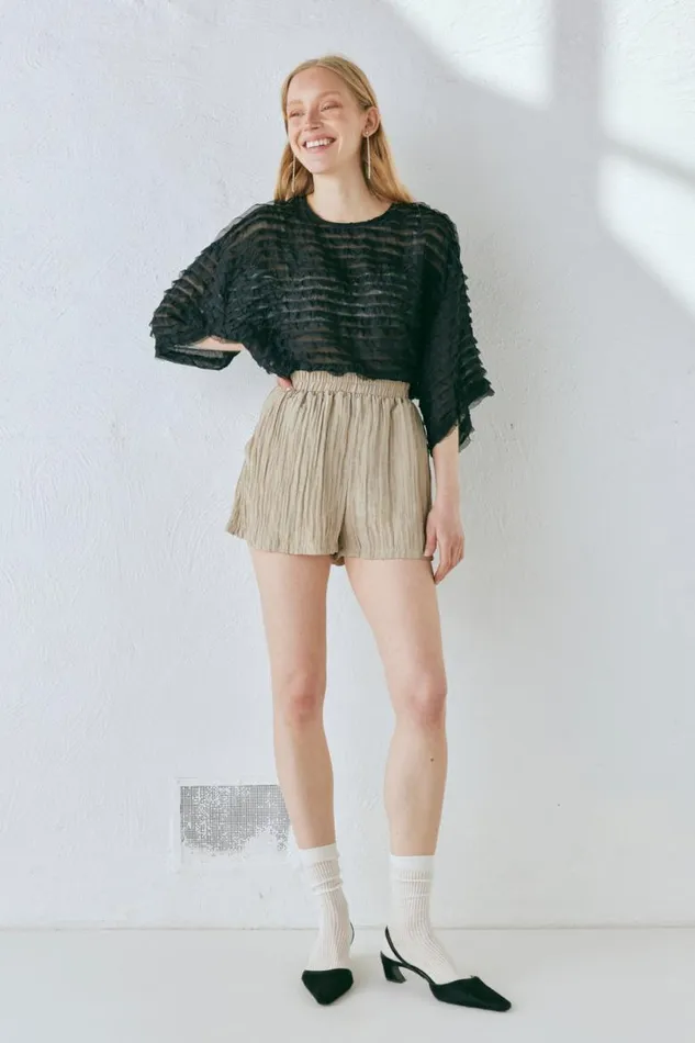 VRG GRL The Sea and I Shorts Taupe Women Shorts