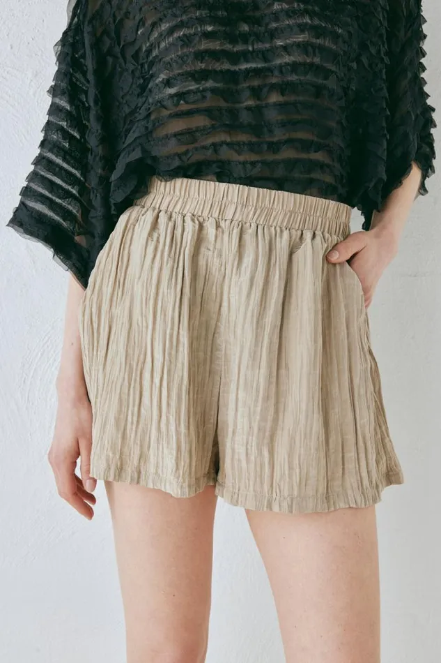 VRG GRL The Sea and I Shorts Taupe Women Shorts
