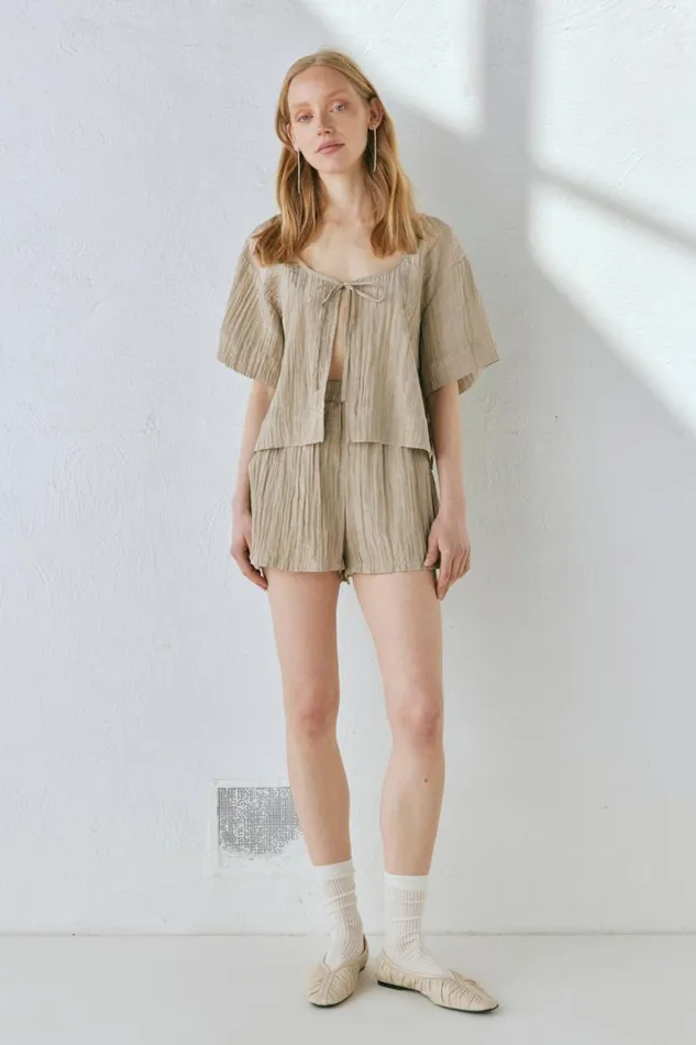 VRG GRL The Sea and I Shorts Taupe Women Shorts