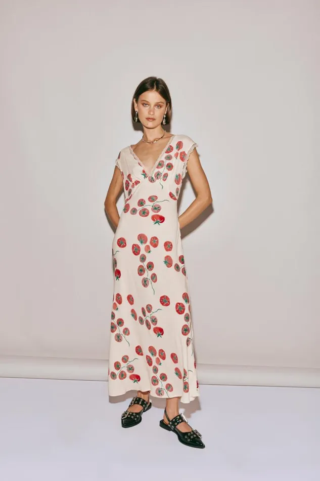 VRG GRL Vintage Lover Bias Cut Maxi Dress Roma Women MidiMaxi Dresses