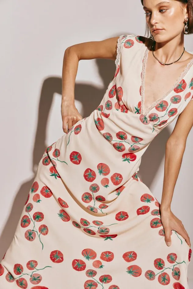 VRG GRL Vintage Lover Bias Cut Maxi Dress Roma Women MidiMaxi Dresses