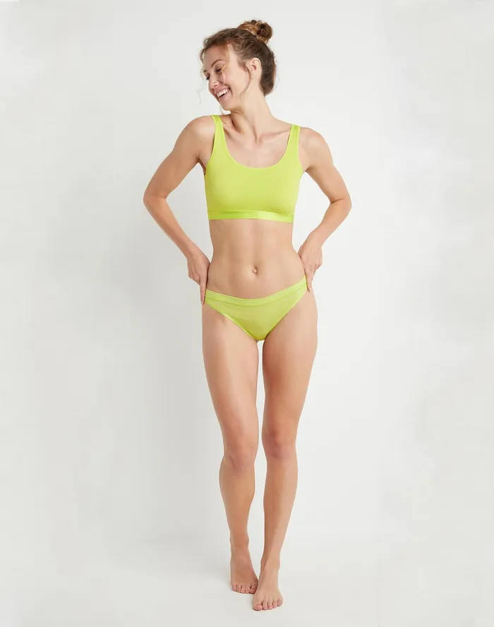 Women039S Active Brights Thong Underwear PrintSolid Limeade Women Champion Underwear