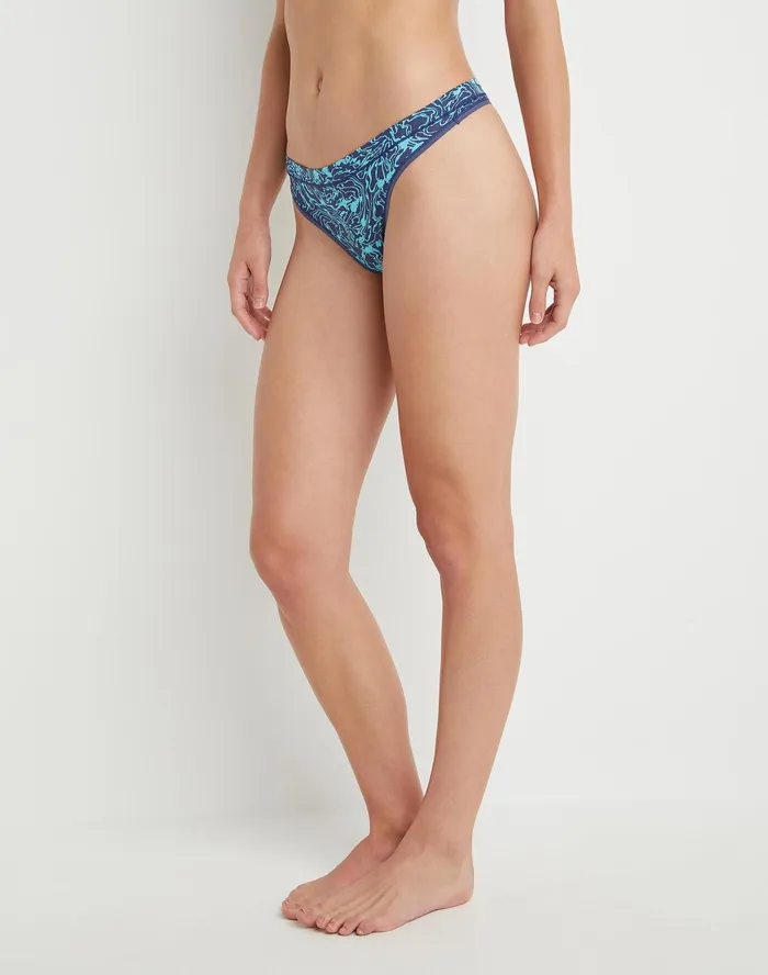 Women039S Active Brights Thong Underwear PrintSolid Ocean Swirl Women Champion Underwear