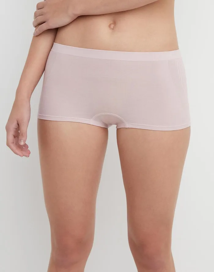 Women039S Boyshort Underwear Script Logo Sheer Pale Pink Women Champion Underwear