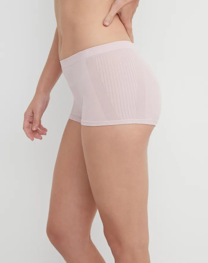 Women039S Boyshort Underwear Script Logo Sheer Pale Pink Women Champion Underwear