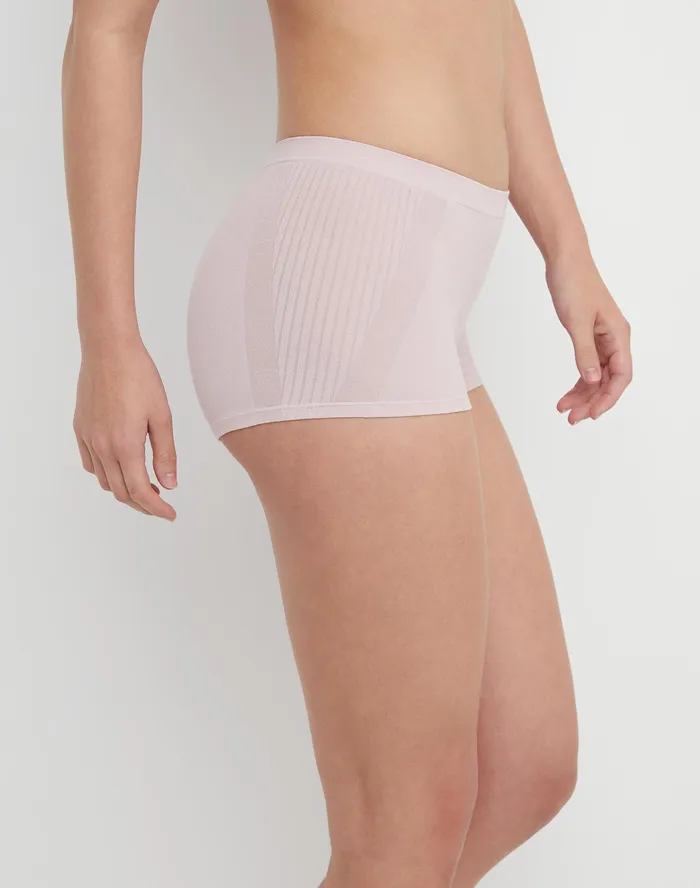 Women039S Boyshort Underwear Script Logo Sheer Pale Pink Women Champion Underwear