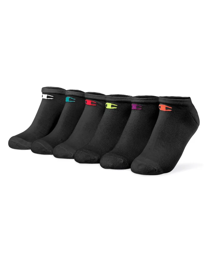 Women039S Performance LowCut Socks 6Pairs Black Assorted Women Champion Socks