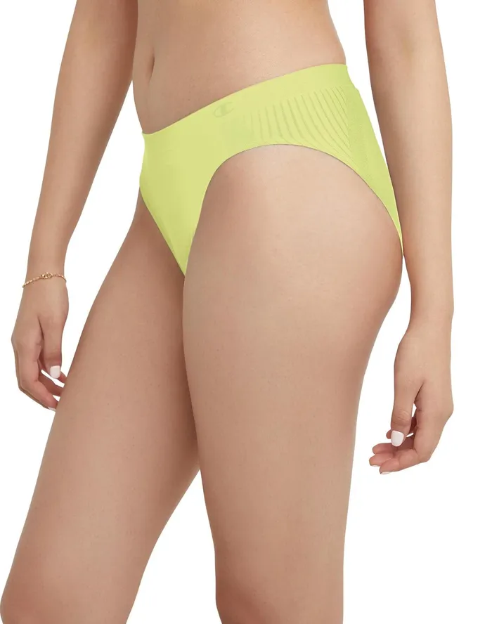 Women039S Seamless Bikini Underwear Script Logo Frozen Lime Women Champion Underwear