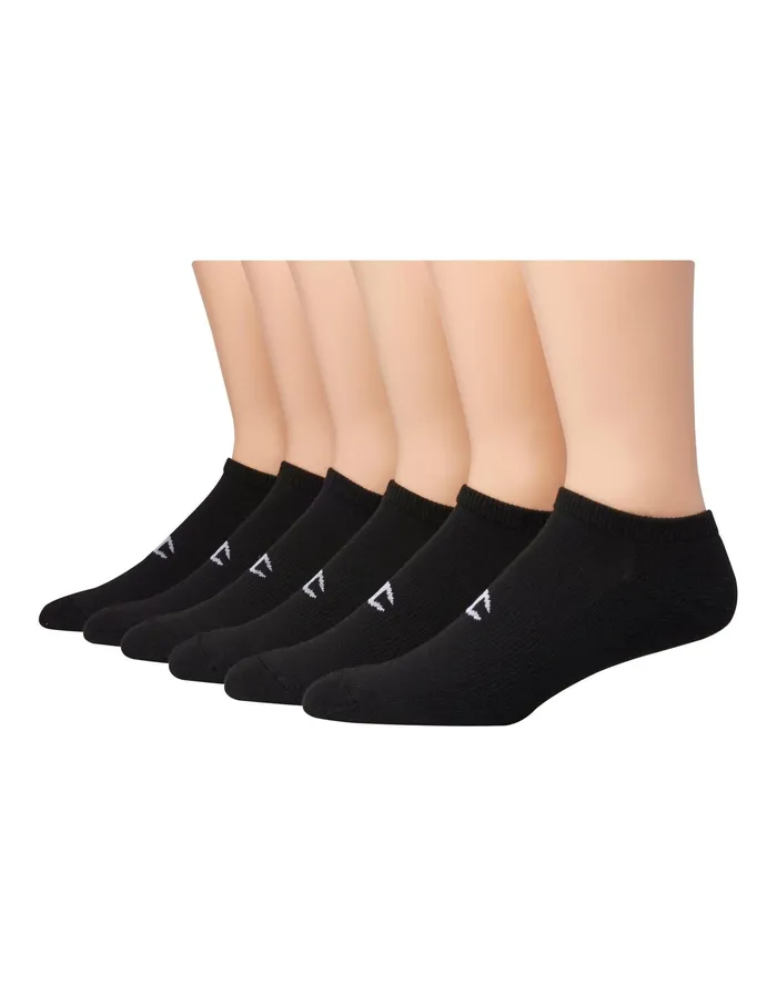 Women039S Solid No Show Socks 6Pairs Black Women Champion Socks