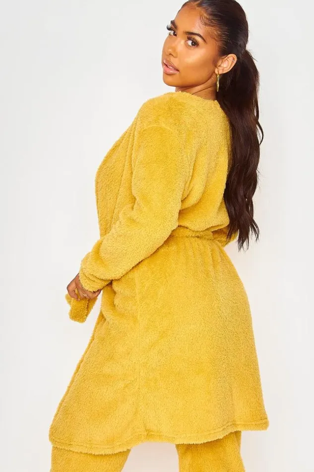 Women 3 Piece Yellow Pyjamas Set Yellow Brentiny Paris Sets With Top Bottoms