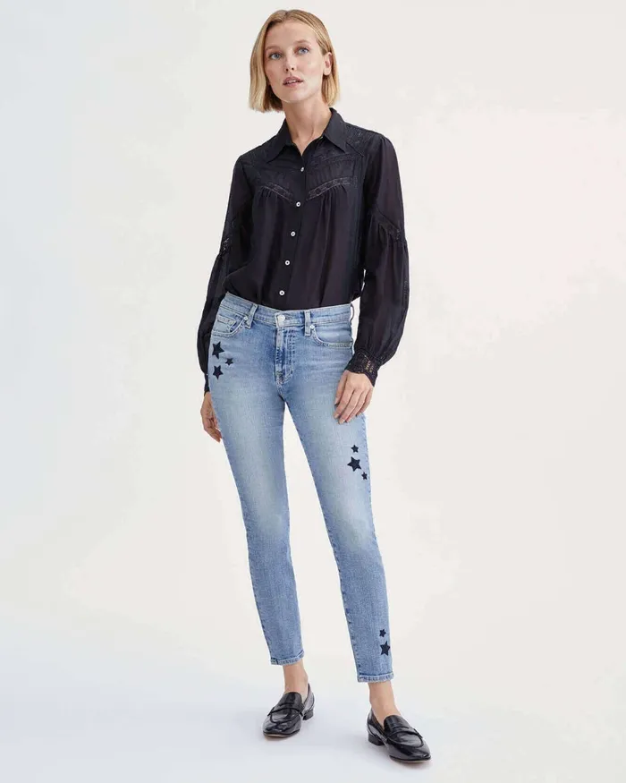 Women 7 For All Mankind Ankle Star Ankle Skinny In Trio