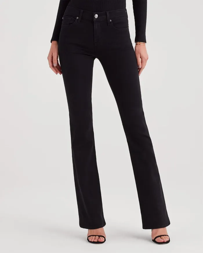 Women 7 For All Mankind BAir Bair Bootcut In Black