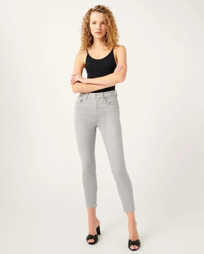 Women 7 For All Mankind Denim High Waist Ankle Skinny In Cromwell Super Light