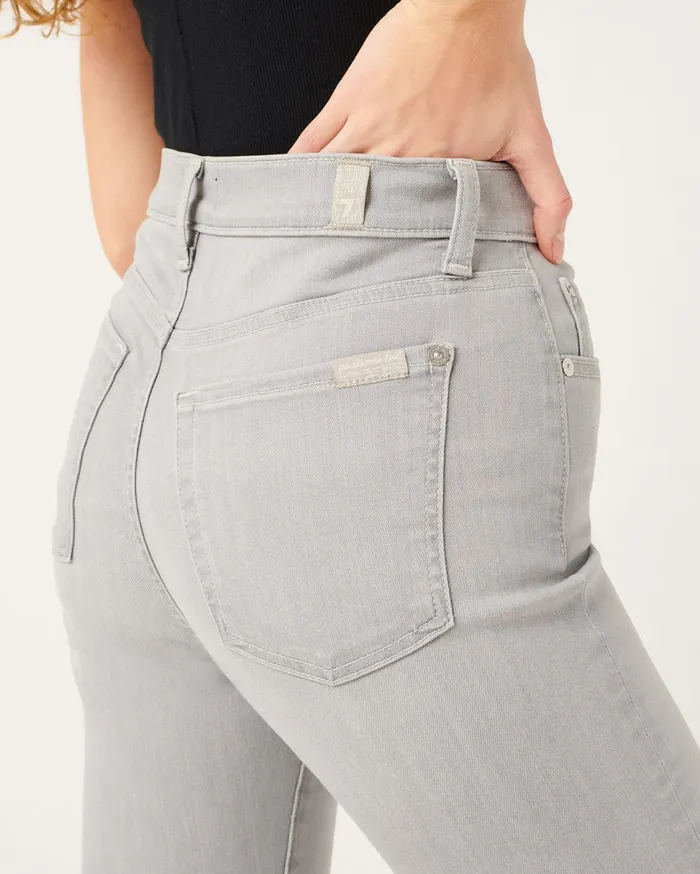 Women 7 For All Mankind Denim High Waist Ankle Skinny In Cromwell Super Light