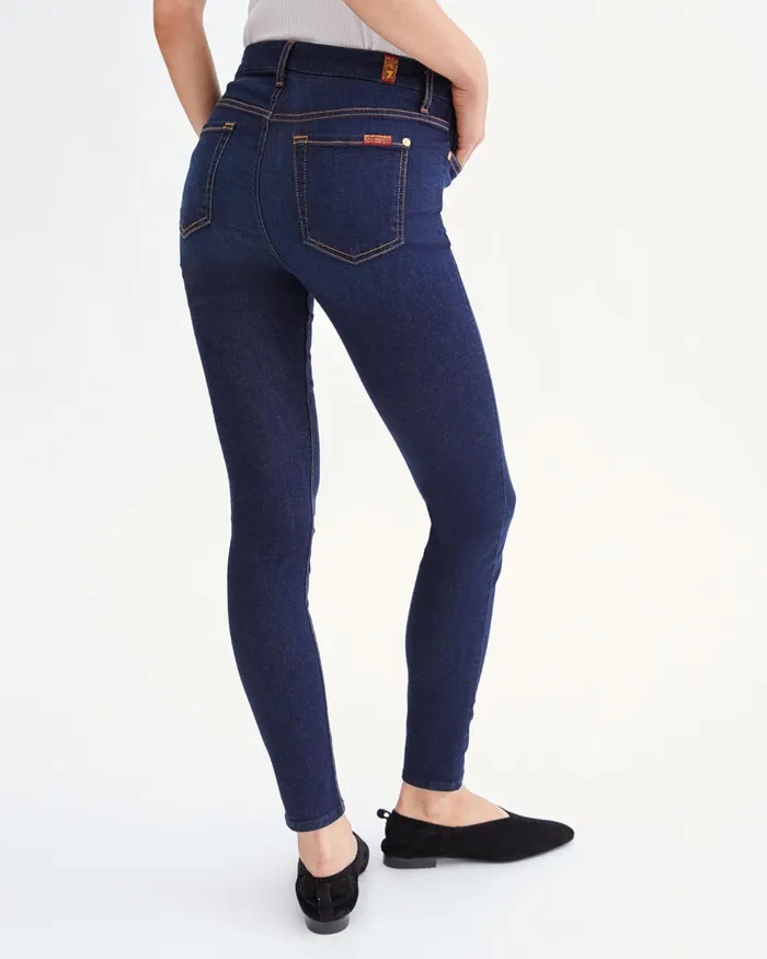 Women 7 For All Mankind High Waist Slim Illusion High Waist Ankle Skinny In Tried And True