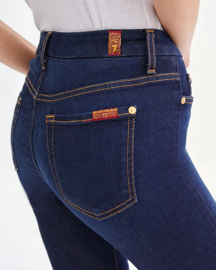 Women 7 For All Mankind High Waist Slim Illusion High Waist Ankle Skinny In Tried And True