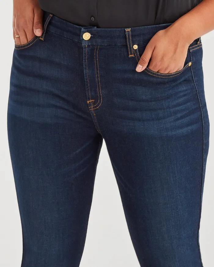 Women 7 For All Mankind High Waist Slim Illusion High Waist Ankle Skinny In Tried And True