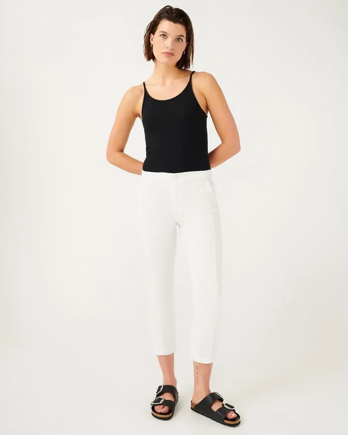 Women 7 For All Mankind Pants Slim Jogger In Clean White