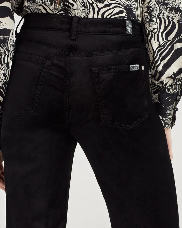 Women 7 For All Mankind Pants Velvet Alexa Trouser In Black
