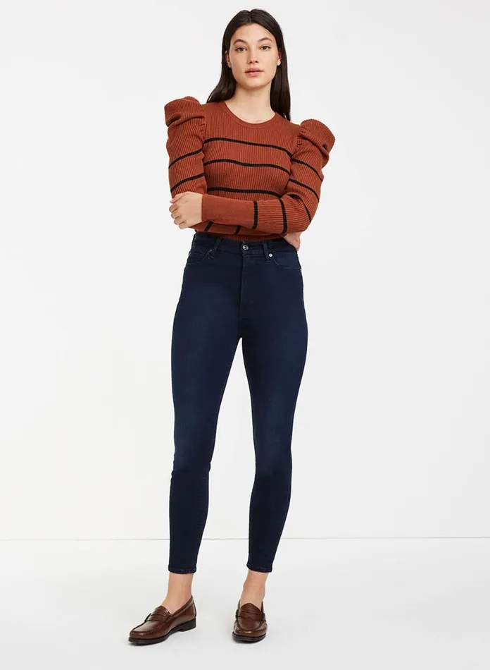 Women 7 For All Mankind Slim Illusion Slim Illusion Aubrey In Twilight Blue
