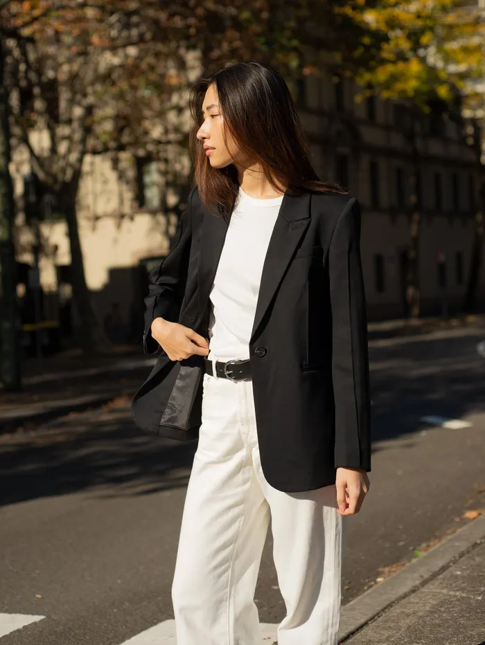 Women AEmery 8211 Maya Blazer In Black The UNDONE Jackets