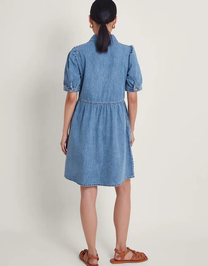 Women Adeena Denim Dress Blue Monsoon Dresses