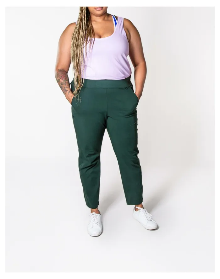Women Alder Open Air Pants Forest Green Madewell Activewear