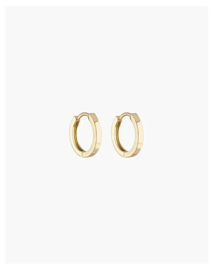 Women Alexa Leigh 14k Gold Filled Huggie Hoop Earrings Gold Madewell Earrings