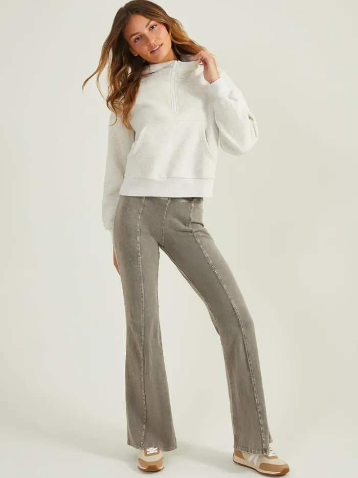 Women Altar039d State Activewear Full Ride Fleece Pullover White