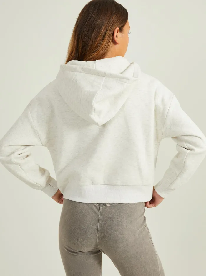 Women Altar039d State Activewear Full Ride Fleece Pullover White