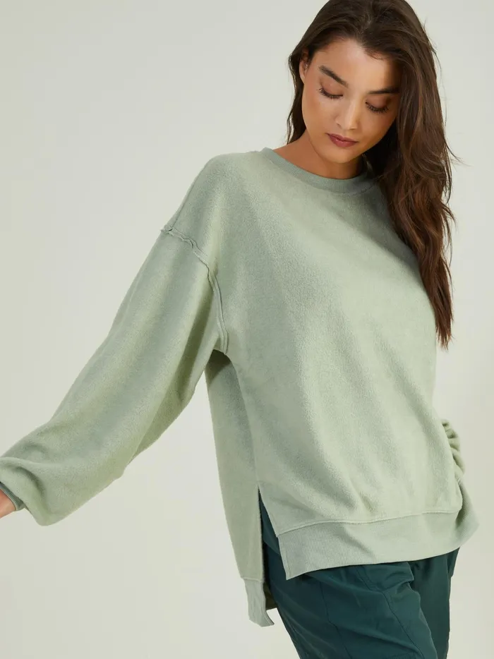 Women Altar039d State Activewear Leisure Fleece Top Iceberggreen