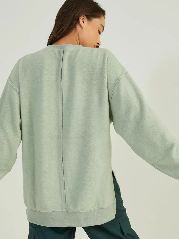 Women Altar039d State Activewear Leisure Fleece Top Iceberggreen