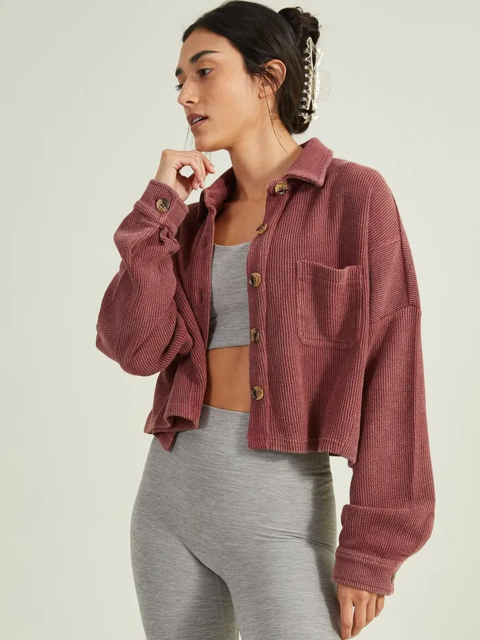 Women Altar039d State Activewear On Target Shacket Crushberry