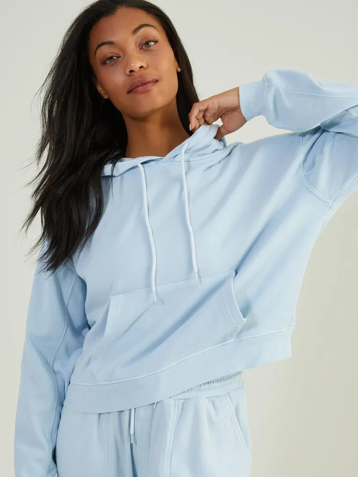 Women Altar039d State Activewear Rush Hour Cropped Hoodie Blue