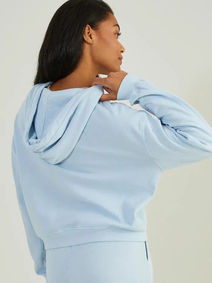 Women Altar039d State Activewear Rush Hour Cropped Hoodie Blue