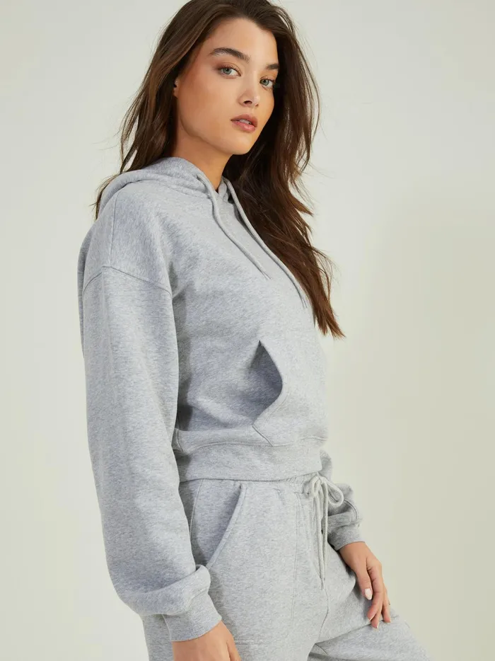 Women Altar039d State Activewear Rush Hour Cropped Hoodie Heathergray