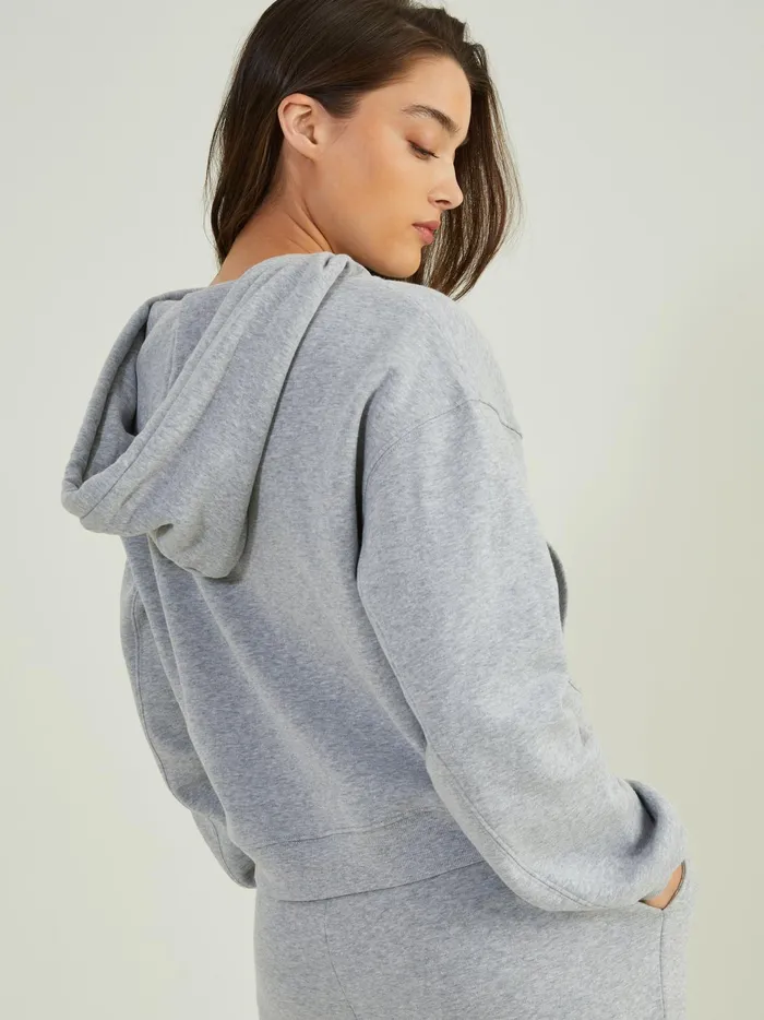 Women Altar039d State Activewear Rush Hour Cropped Hoodie Heathergray
