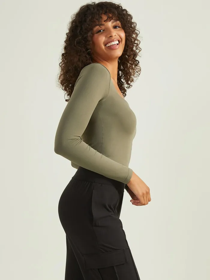 Women Altar039d State Activewear Square Up Top Smokeyolive