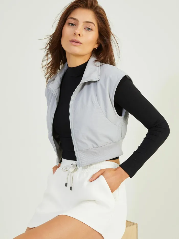 Women Altar039d State Activewear Too Cool Cropped Top Black