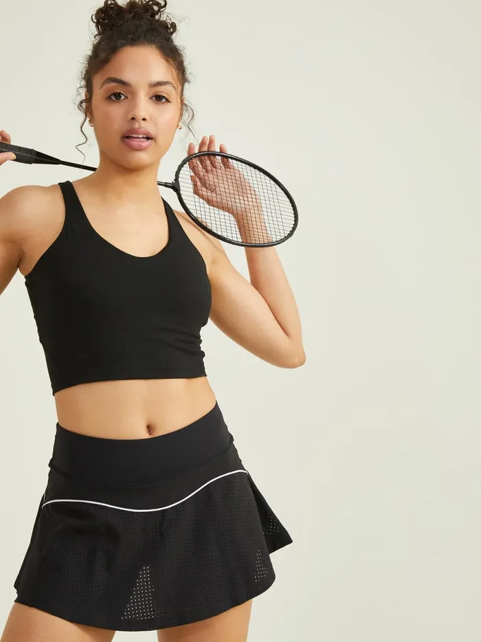 Women Altar039d State Activewear Waterfall Cropped Tank Black