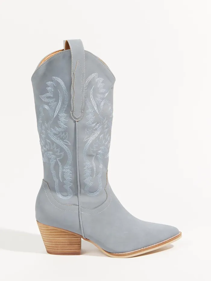 Women Altar039d State Boots Booties Amaya Western Boots Slateblue
