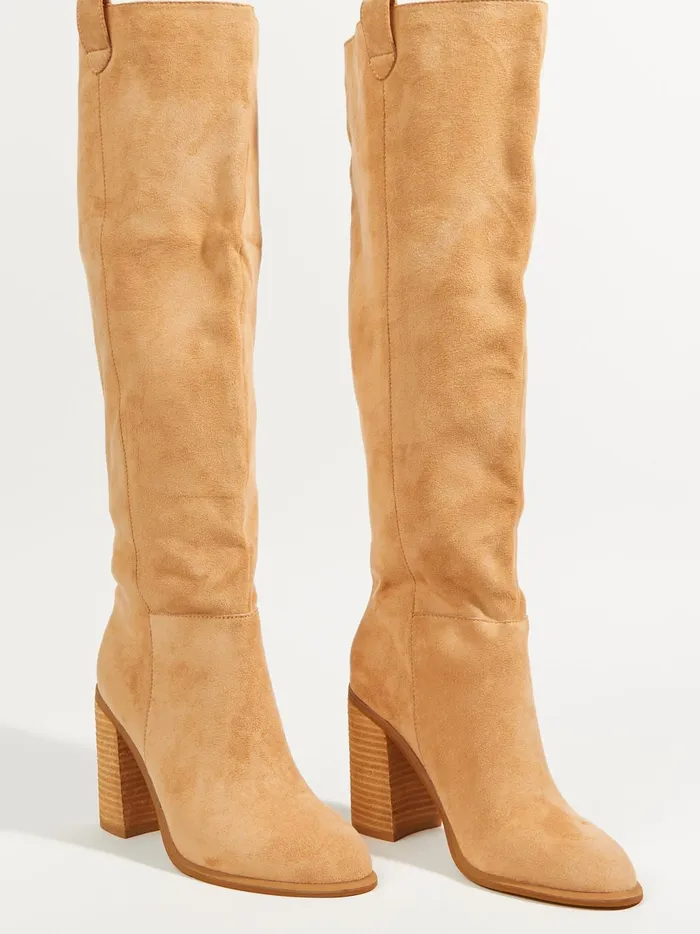 Women Altar039d State Boots Booties Angel Knee High Heeled Boots Sand