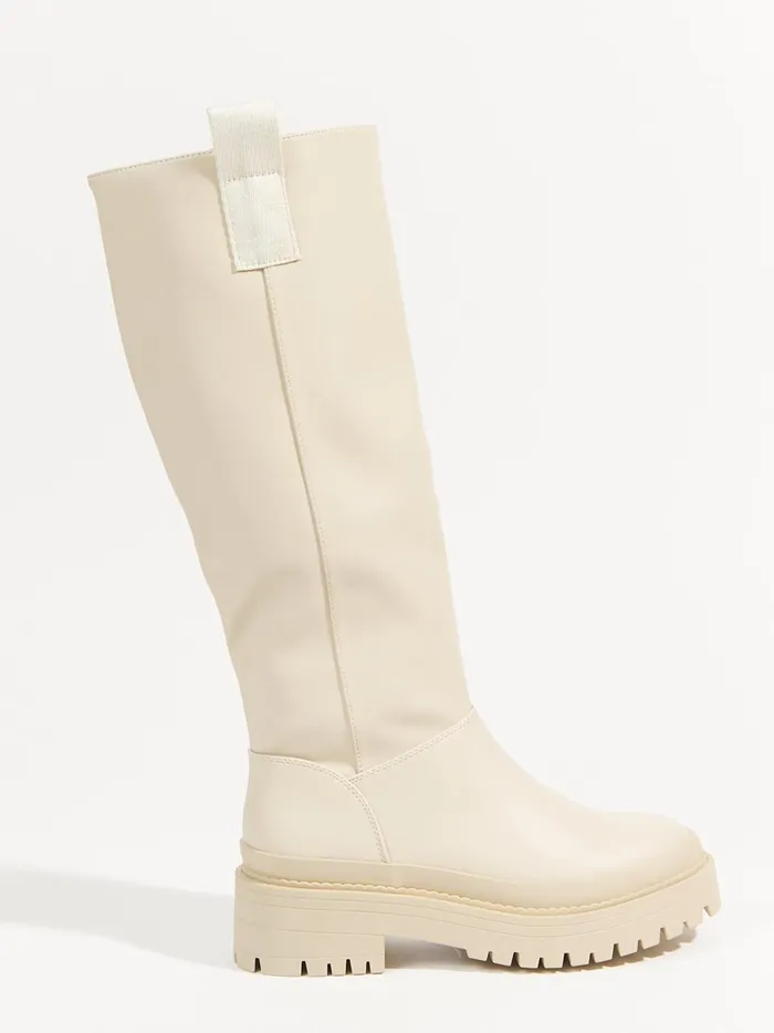Women Altar039d State Boots Booties Canada Tall Lug Sole Boots Ivory