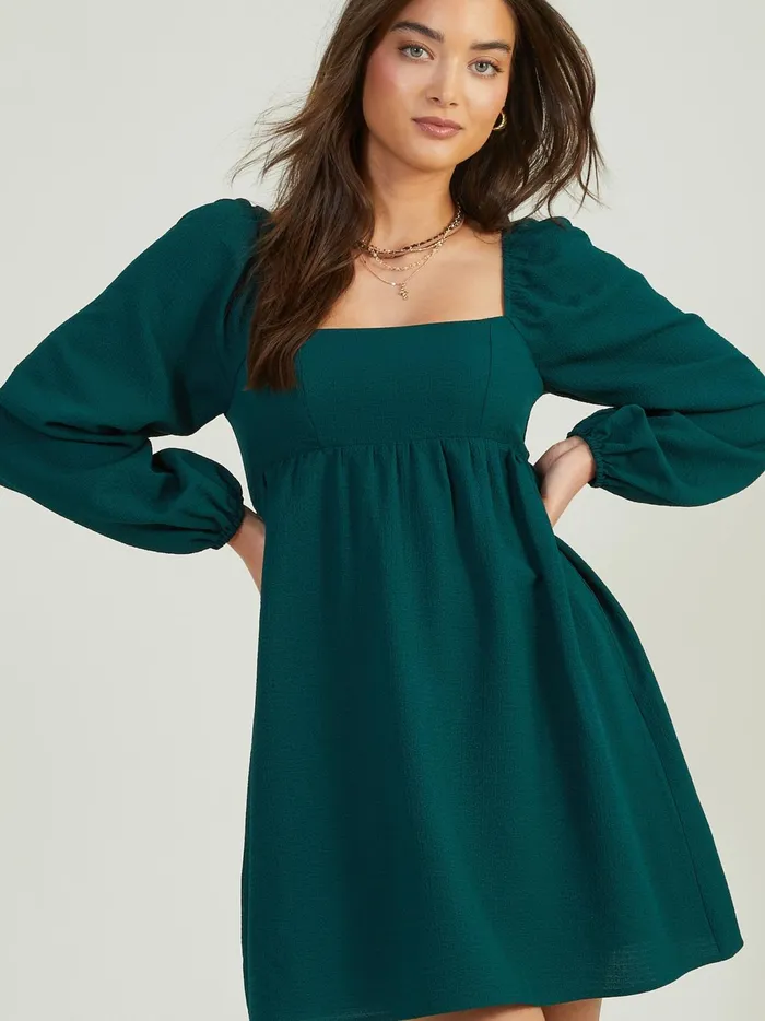 Women Altar039d State Casual Sophia Babydoll Dress Hunter
