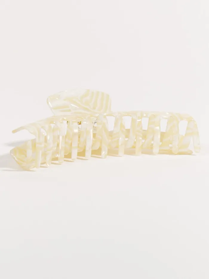 Women Altar039d State Hair Accessories Iridescent Claw Clip Cream